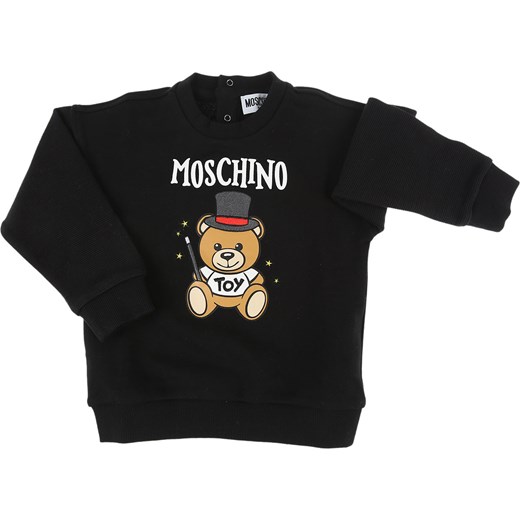 Moschino Bluzy Niemowlęce dla Chłopców, czarny, Bawełna, 2021, 18M 2Y 3Y Moschino 18M RAFFAELLO NETWORK