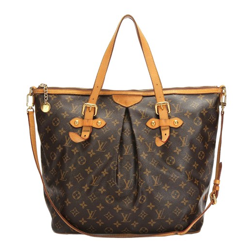 Shopper bag Louis Vuitton na ramię ze skóry z nadrukiem 