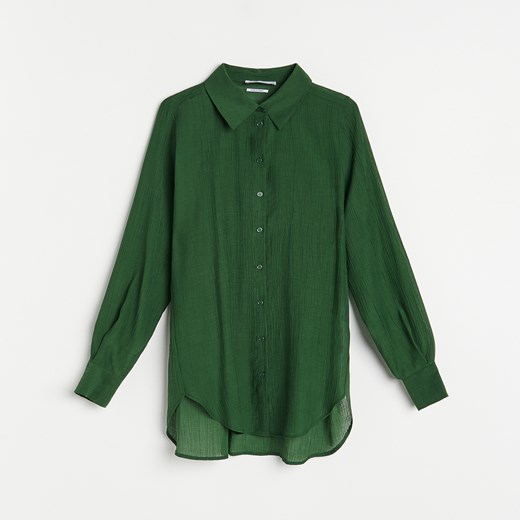 Reserved - Koszula z Tencelu™ Lyocellu - Zielony Reserved 38 promocja Reserved
