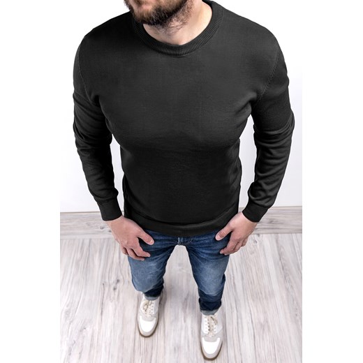 Sweter męski 2300 - czarny ze sklepu Risardi w kategorii Swetry męskie - zdjęcie 120078711