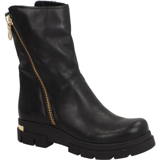 VENEZIA Botki damskie - AM105 VIT NERO Venezia 40 Venezia
