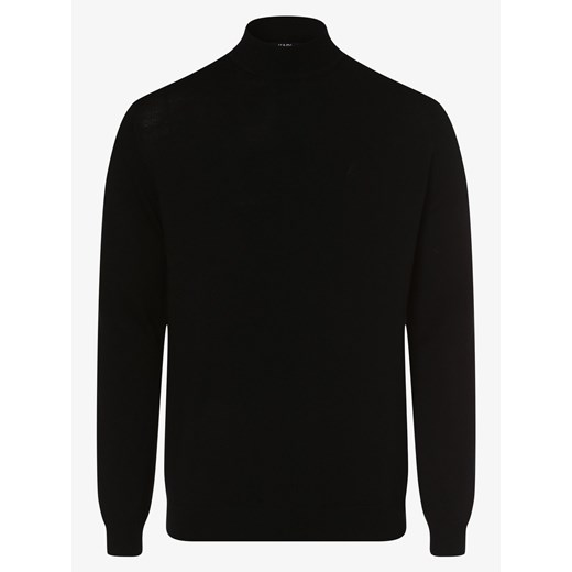 KARL LAGERFELD - Męski sweter z wełny merino, czarny Karl Lagerfeld L vangraaf