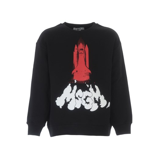 MSGM Bluzy Dziecięce dla Chłopców, czarny, 2021, 10Y 12Y 4Y 6Y 6Y RAFFAELLO NETWORK