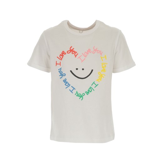 Stella McCartney Koszulka Dziecięca dla Dziewczynek, biały, Bawełna, 2021, 12Y 4Y 6Y Stella Mccartney 12Y RAFFAELLO NETWORK