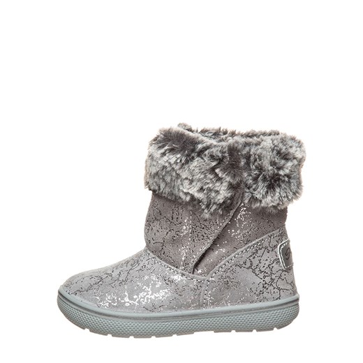 Buty zimowe dziecięce Primigi srebrne bez zapięcia 