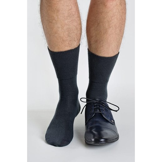 Regina Socks skarpetki męskie czarne z elastanu 