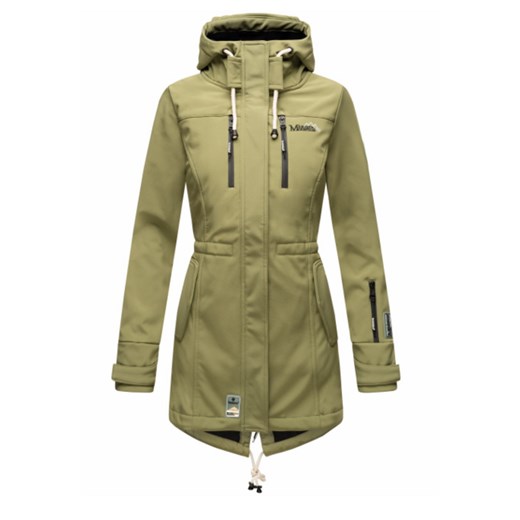 Damska zimowa kurtka softshell Marikoo ZIMTZICKE z kapturem, oliwkowa - Rozmiar:XS Marikoo XXL WARAGOD.pl