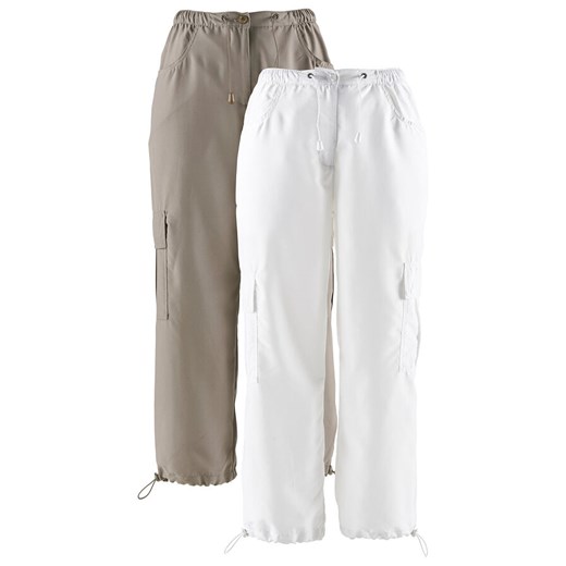 Spodnie 7/8 z wygodnym paskiem (2 pary) | bonprix 38 bonprix
