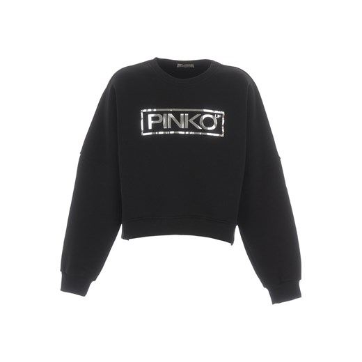 Pinko Bluzy Dziecięce dla Dziewczynek, czarny, Bawełna, 2021, L (10-12 Y) XL (12 Y) XXL (14 Y) Pinko L (10-12 Y) RAFFAELLO NETWORK