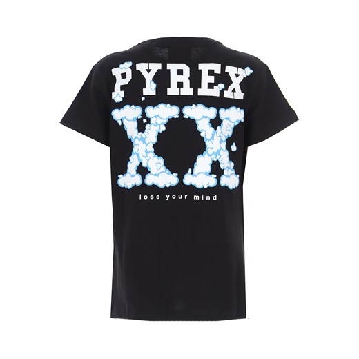 Pyrex Koszulka Dziecięca dla Chłopców, czarny, Bawełna, 2021, L M S XL XXL (16 Y) Pyrex L RAFFAELLO NETWORK