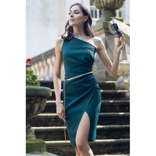 Sukienka KATIE midi na jedno ramię zielona Maravilla Boutique 36 Maravilla Boutique