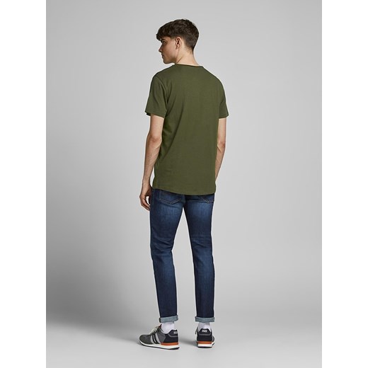 T-shirt męski Jack & Jones z krótkim rękawem z bawełny 