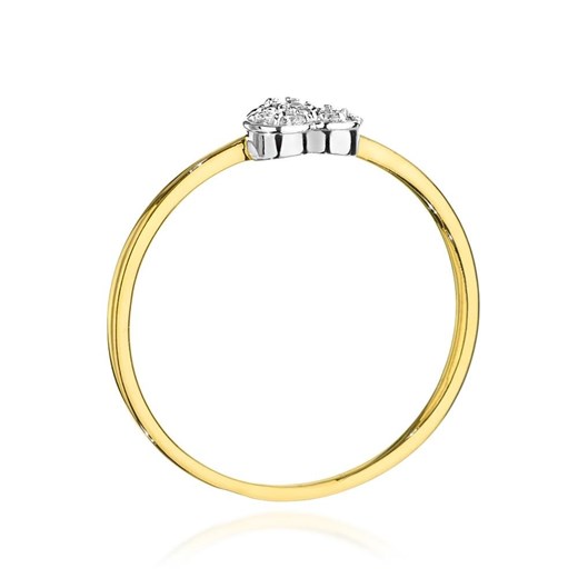 złoty pierścionek z brylantem 0.10ct Irbis.style 22 irbis.style