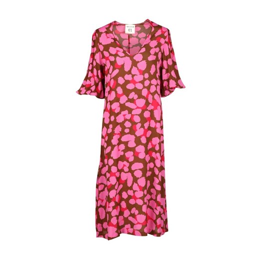 Sukienka Semicouture różowa casualowa midi oversize 