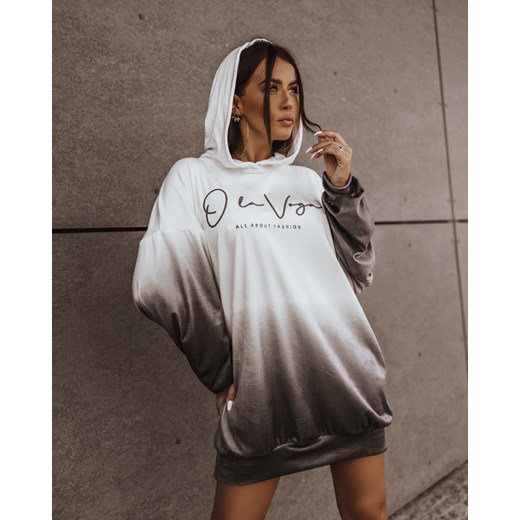 Bluza damska OLAVOGA RAINBOW szaro-biała Olavoga UNI Fashionplace