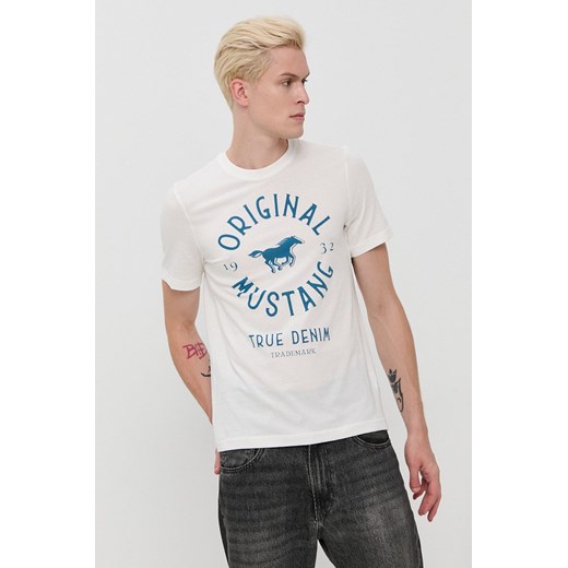 Mustang - T-shirt bawełniany Mustang XL ANSWEAR.com