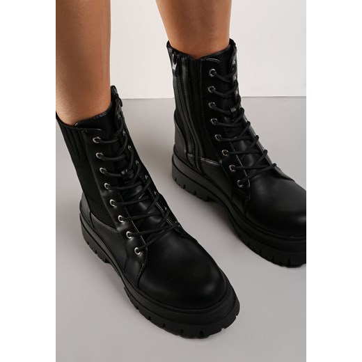 Workery damskie Renee sznurowane casualowe 