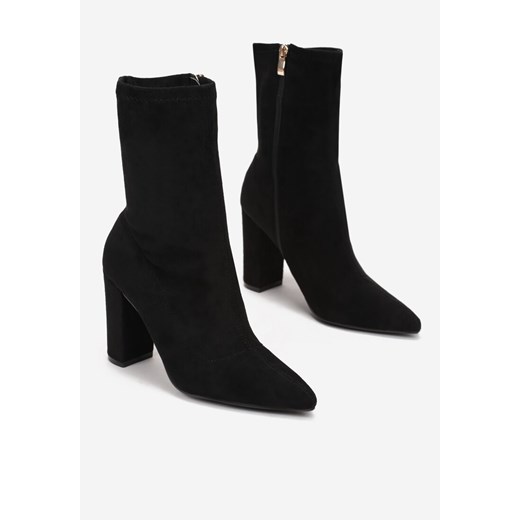 Botki Born2be jesienne eleganckie na zamek