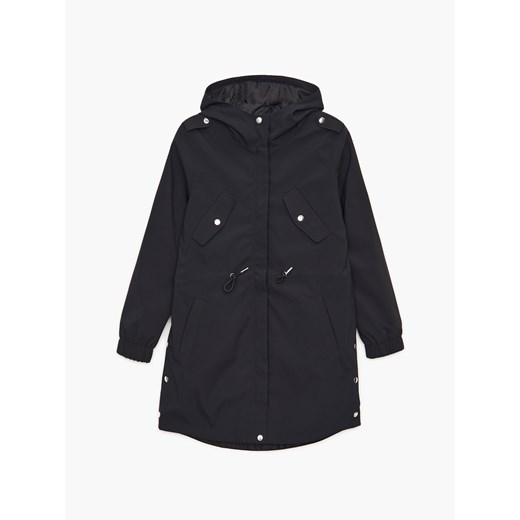 Czarna parka damska Cropp