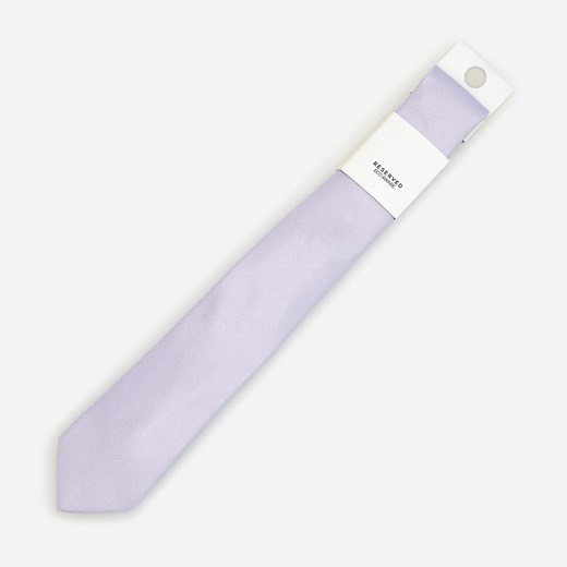 Reserved - Krawat z recyklingowanego materiału - Fioletowy Reserved ONE SIZE wyprzedaż Reserved