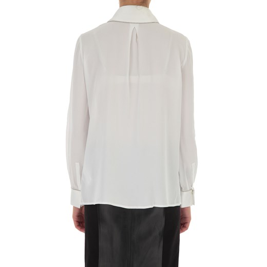 Koszula damska biała Elisabetta Franchi z wiskozy z długim rękawem 
