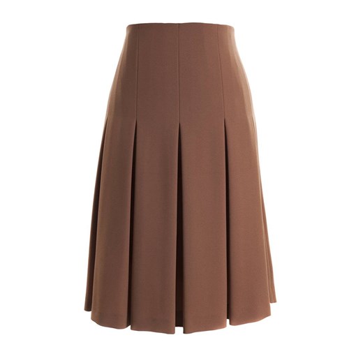 Spódnica układana w kolorze camel marki Classic Fashion Classic Fashion 42 okazyjna cena sklepcdn.pl
