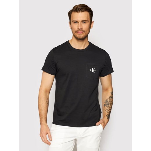 T-shirt Calvin Klein Męski Czarny  (S) Calvin Klein L wyprzedaż Laumast