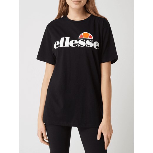 T-shirt z bawełny z detalami z logo Ellesse L Peek&Cloppenburg 
