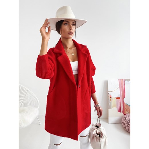 PŁASZCZ EVEL RED Infinityfashion.pl Uniwersalny Infinity
