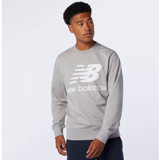 Bluza męska New Balance szara bawełniana