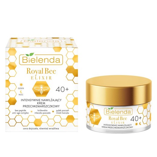 Bielenda Royal Bee Elixir - intensywnie nawilżający krem przeciwzmarszczkowy 40+ dzień/noc 50ml Bielenda 50 ml promocja SuperPharm.pl