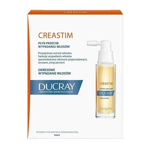 Ducray Creastim - płyn przeciw wypadaniu włosów 2x30ml Ducray 60 ml okazyjna cena SuperPharm.pl
