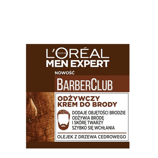 L&#039;Oreal  Men Expert Barber Club - odżywczy krem do brody 50ml 50 ml SuperPharm.pl promocja