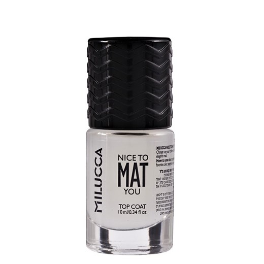 Milucca Nice to Mat You Nail Top Coat - lakier nawierzchniowy do paznokci 10ml Milucca 10 ml SuperPharm.pl