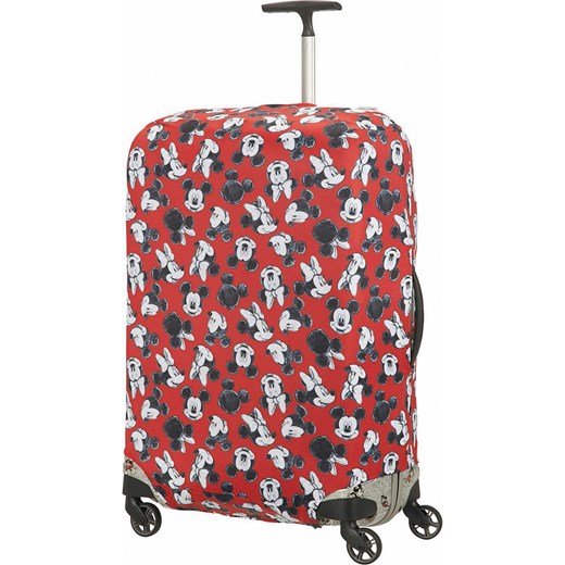 Pokrowiec "Mickey Mouse L" w kolorze czerwonym na walizkę Samsonite onesize promocja Limango Polska
