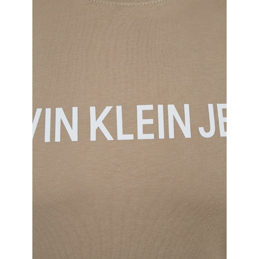 T-shirt męski Calvin Klein z napisami w stylu młodzieżowym z krótkim rękawem 