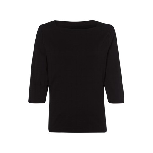 Czarna bluzka damska ze strukturą kraty Basic 11100247 Czarny 38 Olsen 36 okazyjna cena Olsen