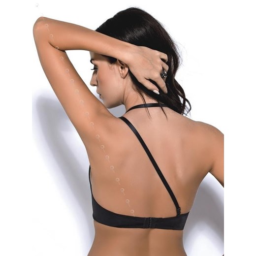 Biustonosz push-up Gorsenia G 025 Koktajlowy - Gładki, duży dekolt, Gorsenia 80D dobrabielizna