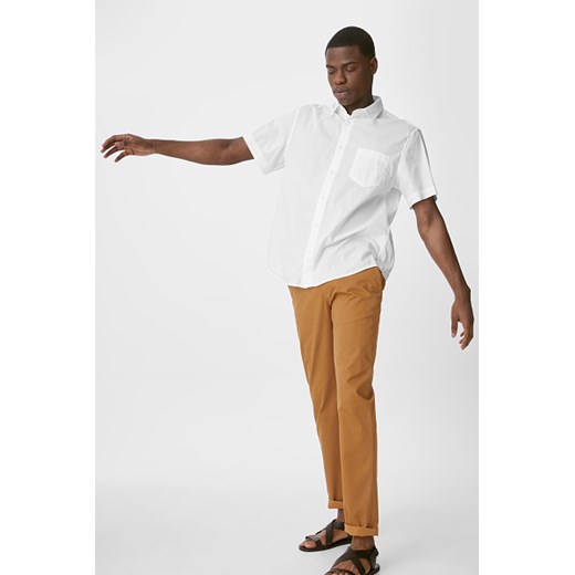 C&A Spodnie chino-Regular Fit, Brązowy, Rozmiar: W34 L32 W36 L32 okazja C&A
