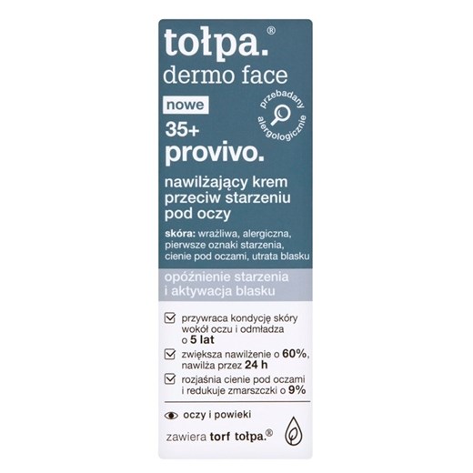 Tołpa Dermo Face Provivo 35+ - nawilżający krem przeciw starzeniu pod oczy 10ml 10 ml SuperPharm.pl okazja