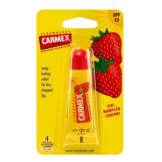 Carmex Strawberry - balsam do ust 10g Carmex  SuperPharm.pl wyprzedaż