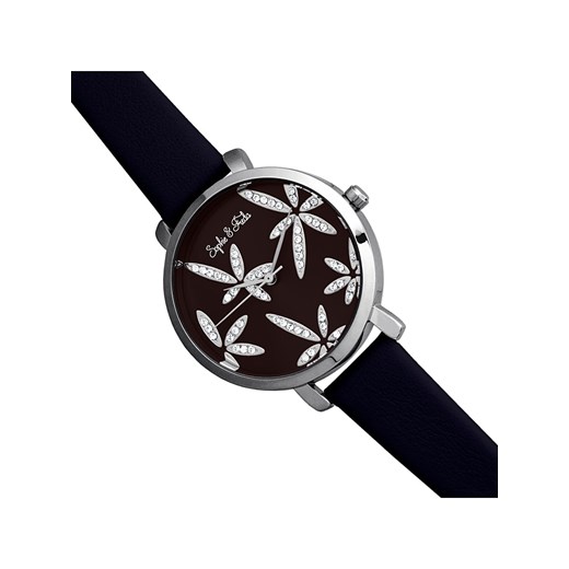 Zegarek czarny Sophie & Freda analogowy 