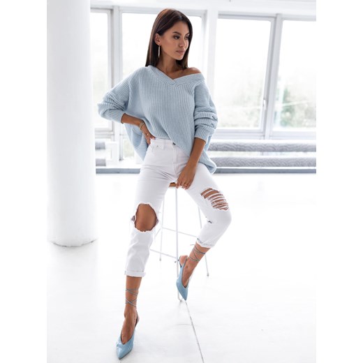 Sweter Ninna - jasny niebieski Selfieroom one size okazja Selfieroom.pl