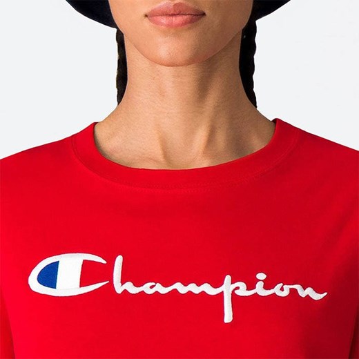 Bluzka damska Champion z okrągłym dekoltem z napisami 
