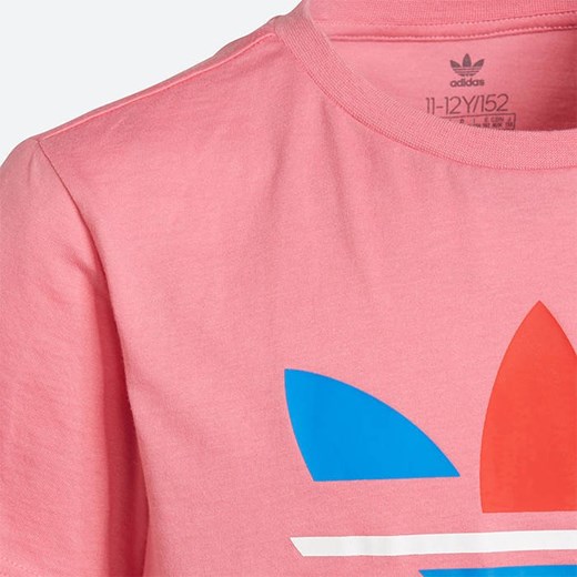 Bluzka dziewczęca Adidas Originals różowa w nadruki 