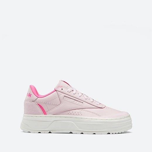 Różowe buty sportowe damskie Reebok Classic sneakersy sznurowane płaskie 
