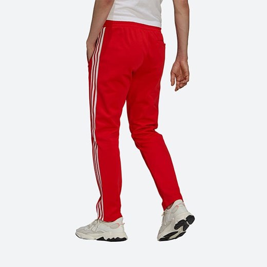 Czerwone spodnie męskie Adidas Originals 