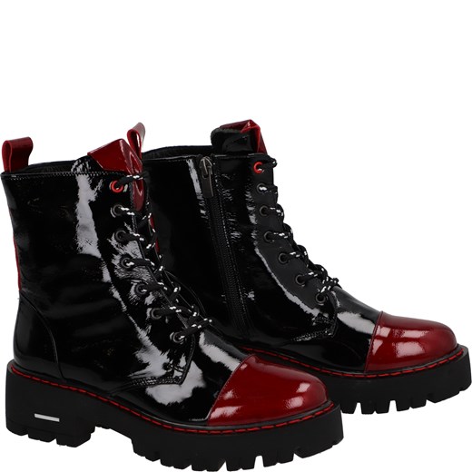 VENEZIA Lakierowane botki - 49C775 BLACK-RED Venezia 40 Venezia