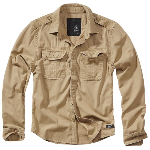 Brandit - Vintage Shirt - Koszula z długim rękawem - brązowy (Camel) XL EMP