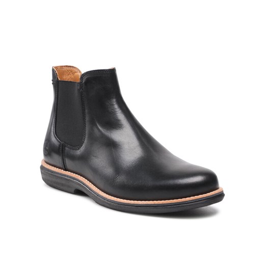 Timberland buty zimowe męskie czarne bez zapięcia eleganckie 